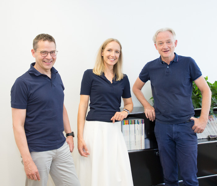 Dr. med. Christian Bergemann, Dr. med. Kirsten Lanzerath und Priv. Doz. Dr. med. Martin Füchtenbusch – Ärzteteam des Diabetes Zentrums München